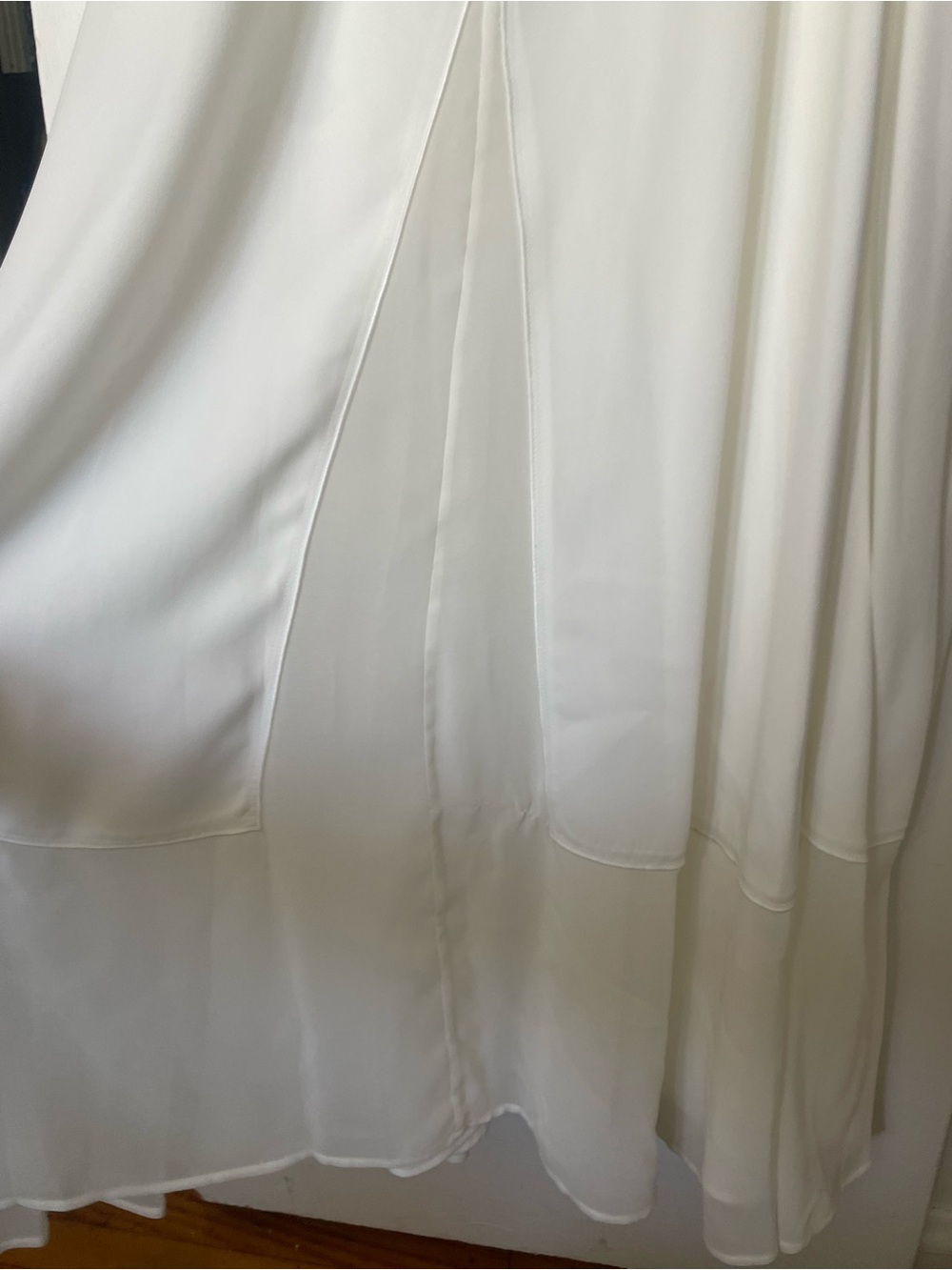Ivory Halter Maxi Dress with Waist Tie - Picture 3 of 15